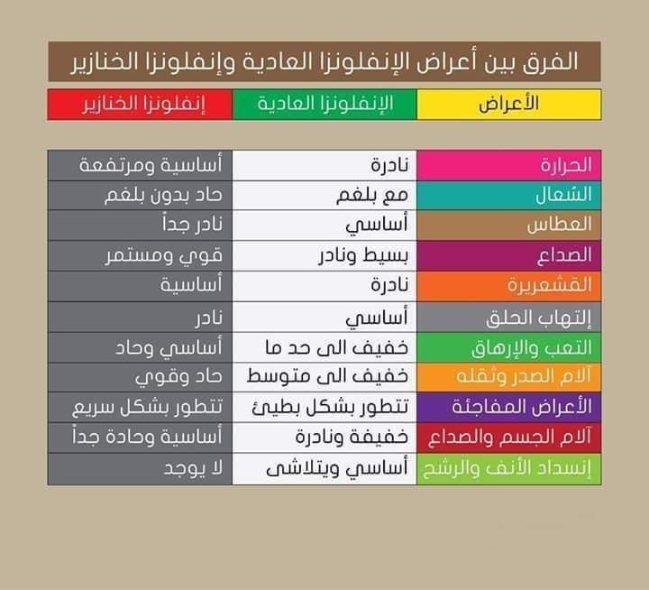 أبرز الفوارق بين الإنفلونزا العادية وإنفلونزا الخنازير