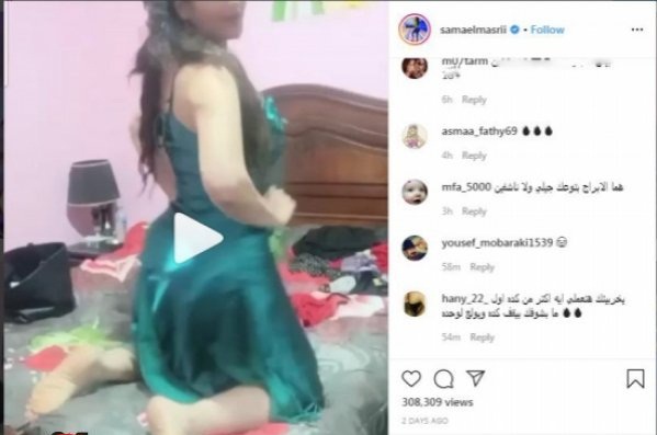 سما المصري ترقص على سريرها وبقميص شفاف ... "صور" 23 06 20 208461638
