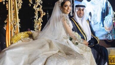 صورة بعد إعلان انفصالهما.. تذكروا تفاصيل فستان بلقيس فتحي الخيالي