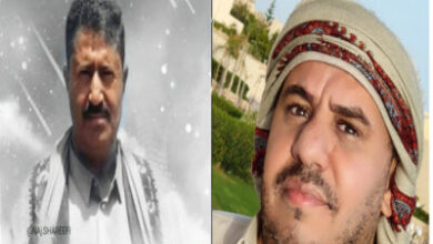 صورة الشيخ توفيق الشريفي يعزى في وفاة الشيخ مجاهد حسين ناصر الشريفي.