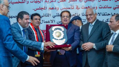 صورة بحضور مارم والمجاهد ومحافظ الجيزة: مجلس الاعمال اليمني في مصر يحتفي بالعيد الوطني للجمهورية اليمنية ومرور عام على تأسيسه