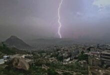 صورة حزام رعدي ممطر يتجه نحو اليمن